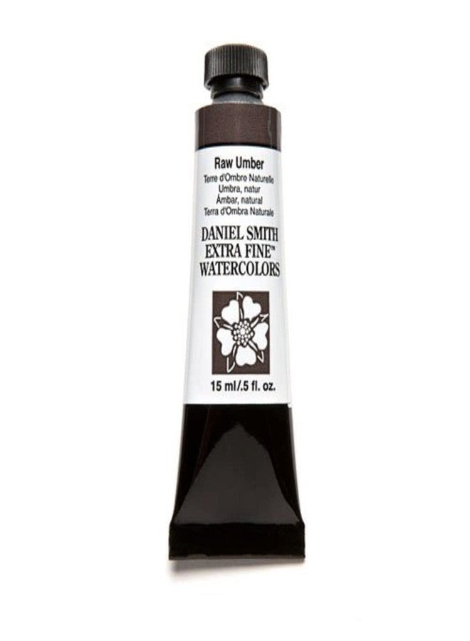 Daniel Smith Extra Fine Watercolor 15ml Paint Tube, Raw Umber - Image 1